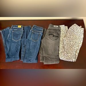 4 Pairs of Girls’ Jeans Size 10